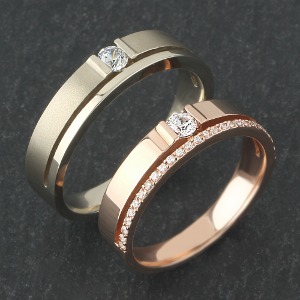 20s wedding ring band 14k coupling ring jia